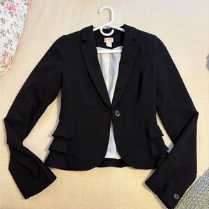 H&M vintage blazer with ruffles